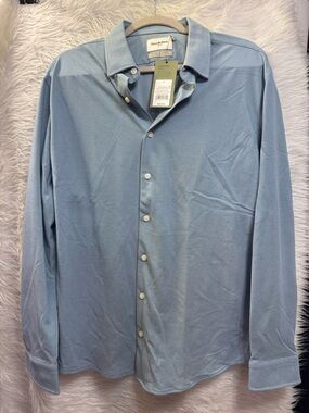Goodfellow & Co Pale Blue Casual Button-Down Shirt